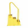 Vestil 3 Step Yellow Polyethylene Nestable with Handrails SPN-3-YL-HR